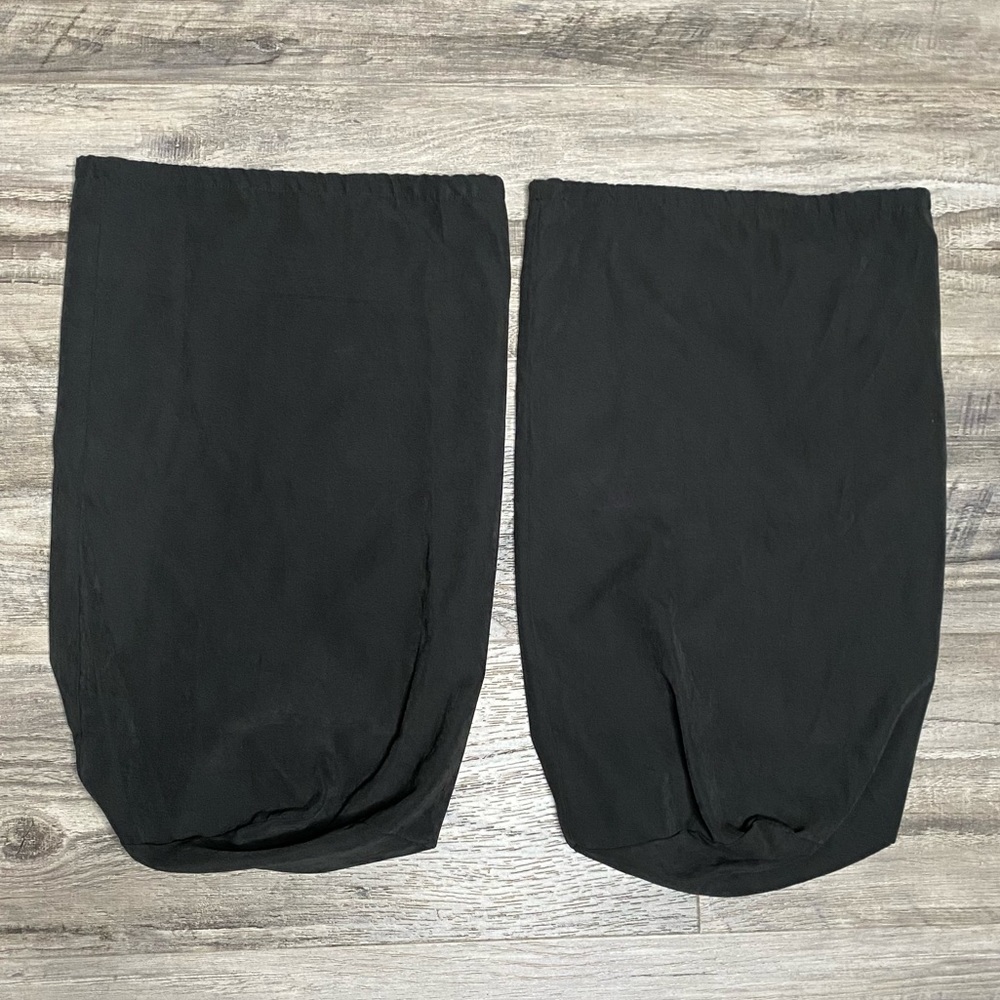 2 Black Half Gallon Bottle Duct Bag Drawstrings Liquor - Great Condition